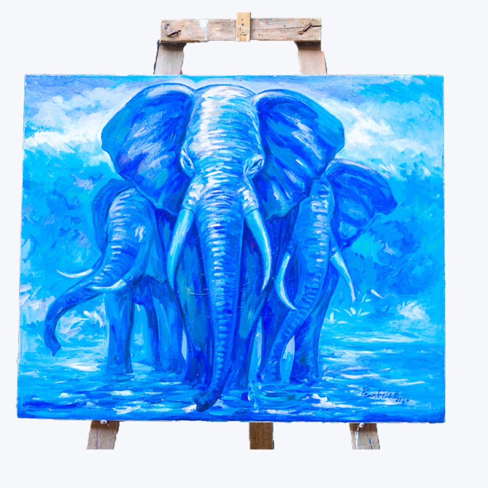 Famille d'éléphants